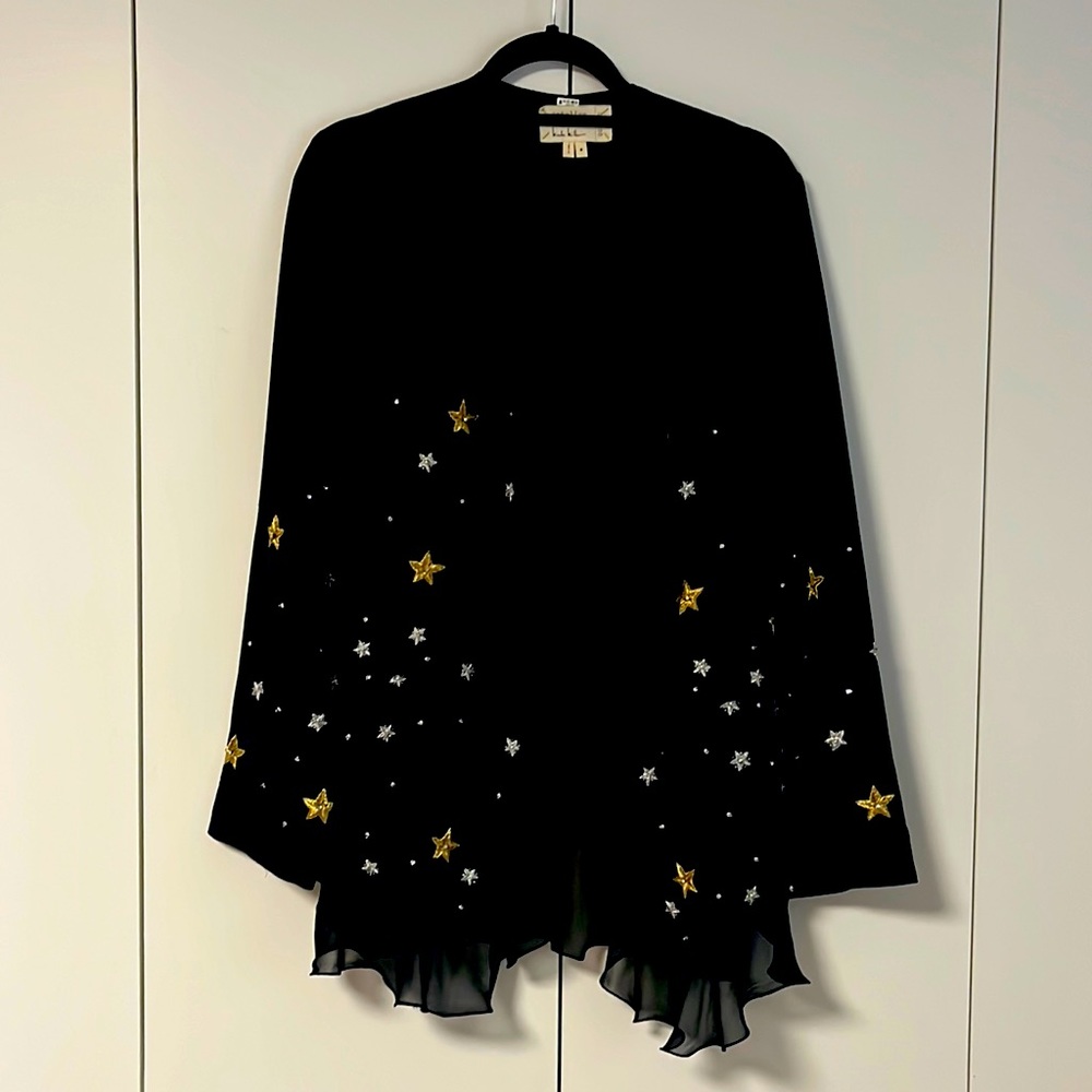Nicole Miller Artelier Embellished Silk Jacket